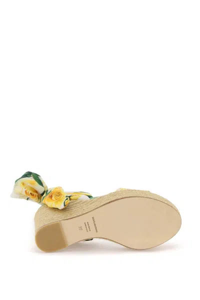 Shop Dolce & Gabbana Lolita Wedge Sandals