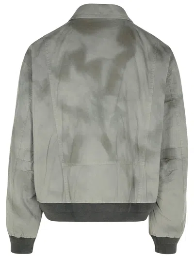Acne Studios Orlinga Cotton Twill Bomber Jacket Mid Grey In Gray
