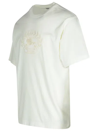 Burberry "ekd Embroidered T-shirt In White