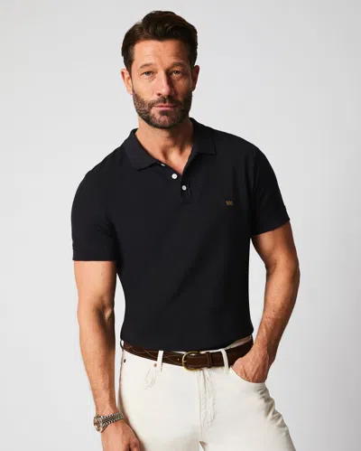 Billy Reid Pique Polo Black In Black