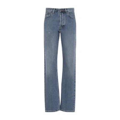Moschino Relaxed High-waist Jeans With Classic Five-pocket Styling In Blue