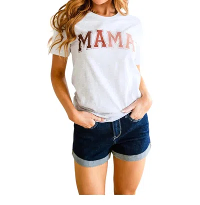 123 Amore Mama Graphic Tee In Whi In White