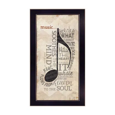 Homezia Music 6 Black Framed Print Wall Art
