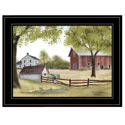 Homezia The Old Spring House 2 Black Framed Print Wall Art