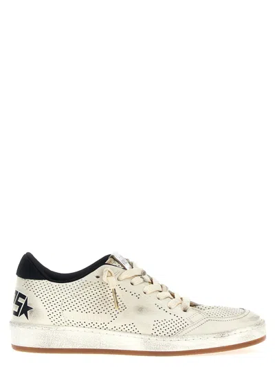 Shop Golden Goose Ball Star Sneakers In White/black