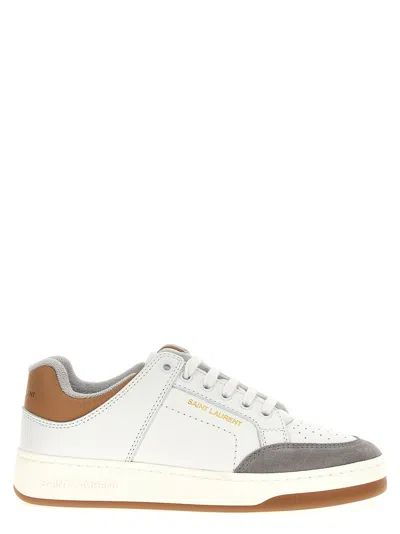 Shop Saint Laurent Sl/61 Sneakers In White