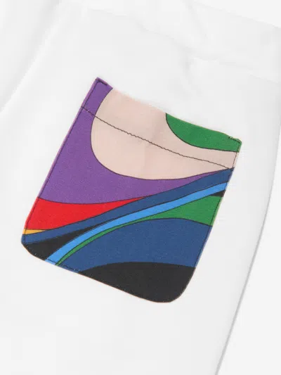 Pucci Girls Logo Joggers In Ivory