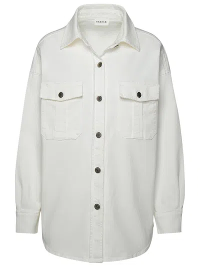 P.a.r.o.s.h . Ninja Cotton Shirt Pocket In White