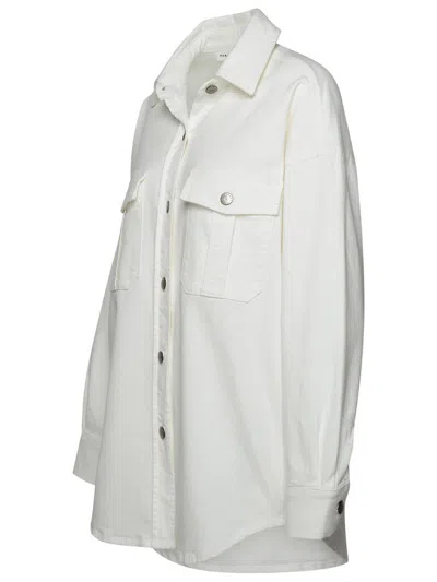P.a.r.o.s.h . Ninja Cotton Shirt Pocket In White