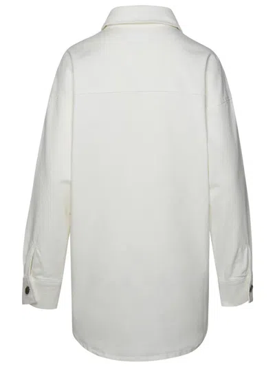 P.a.r.o.s.h . Ninja Cotton Shirt Pocket In White