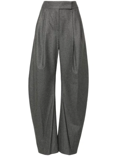 Shop Attico The  Gary Long Trousers Clothing In Grey