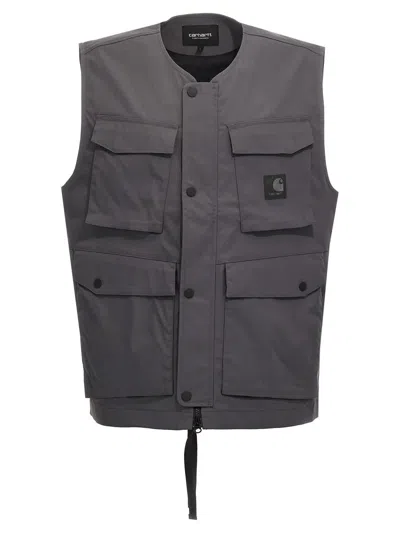 Shop Carhartt Wip 'balto' Vest In Gray