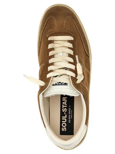 Shop Golden Goose 'soul Star' Sneakers In Beige