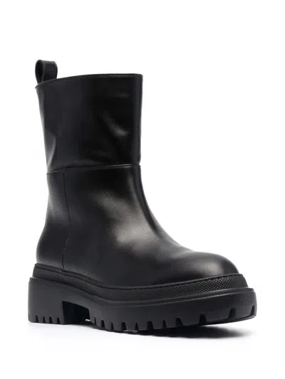 Shop L'autre Chose Ankle-length Leather Boots