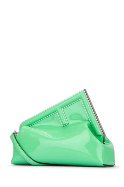 Shop Fendi Shoulder Bags In Green