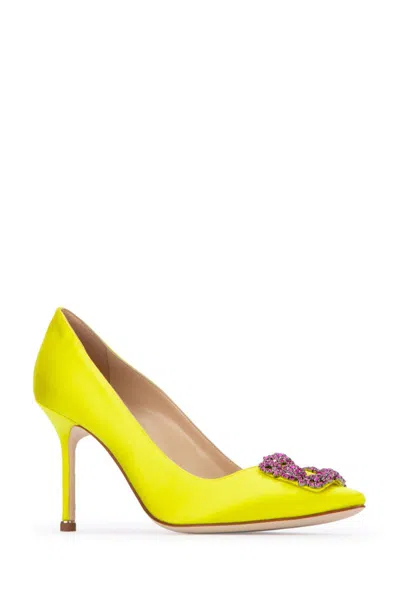 Shop Manolo Blahnik Heeled Shoes In Byel