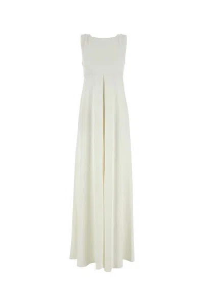 Max Mara White Cady Eschilo Jumpsuit In White