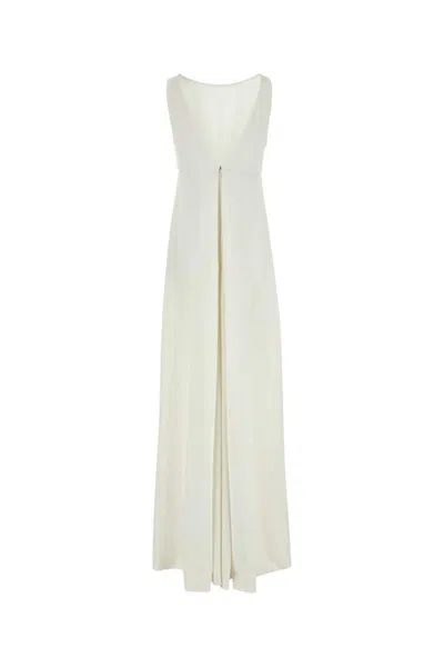 Max Mara White Cady Eschilo Jumpsuit In White