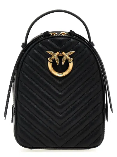 Shop Pinko 'love Click Mini' Backpack In Black