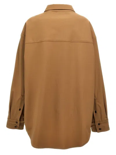 The Latest Thelatest 'andrea' Shirt In Brown