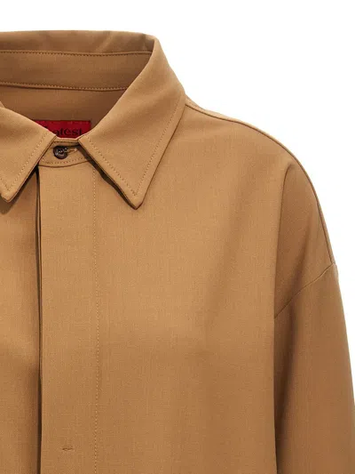 The Latest Thelatest 'andrea' Shirt In Brown