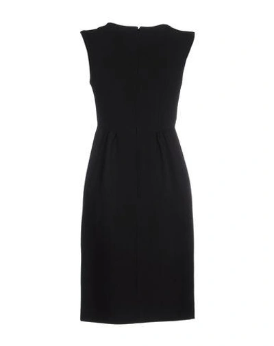Shop Oscar De La Renta Knee-length Dress In Black