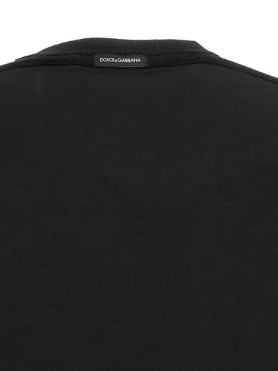 Shop Dolce & Gabbana Stretch Jersey T-shirt In Black