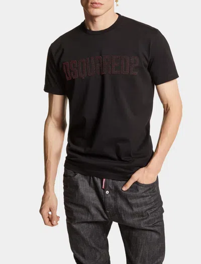 Dsquared2 3d-printed Logo Cool Fit T-shirt In Black