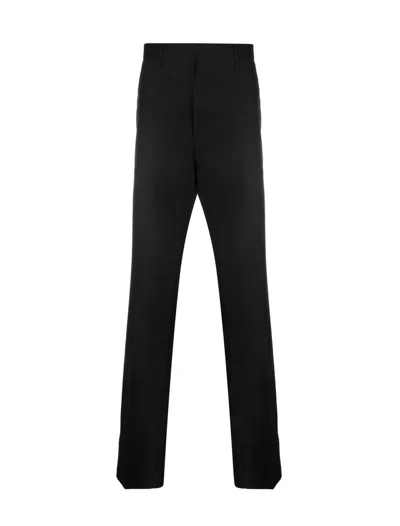 Dsquared2 Tailored Black Trousers With Classic Waistband And Subtle Pleats In Black