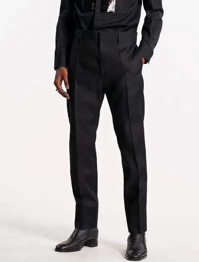 Dsquared2 Tailored Black Trousers With Classic Waistband And Subtle Pleats In Black