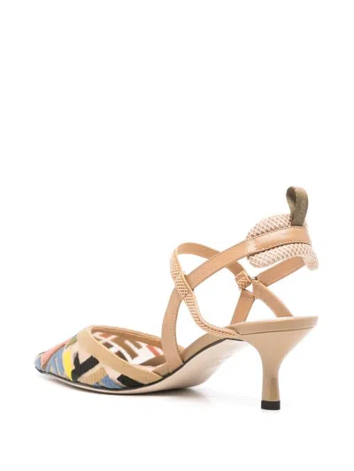 Shop Fendi Colibrì Lite Slingback Pumps In Multicolour