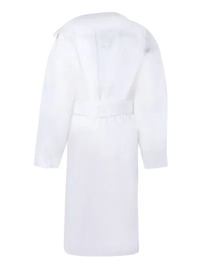 Jacquemus White Chemise Dress In White