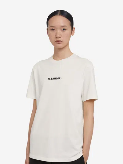 Jil Sander T-shirt With Logo Print In White