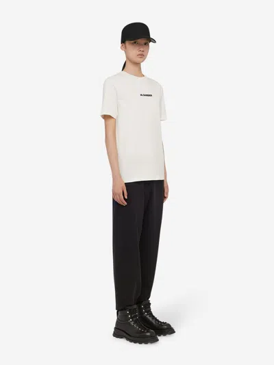 Jil Sander T-shirt With Logo Print In White