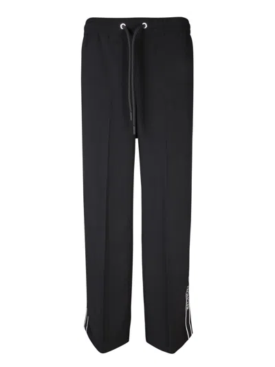 Shop Moncler Trousers In Black