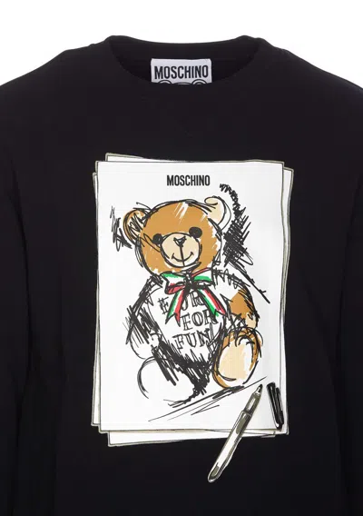 Shop Moschino Sweaters In Black