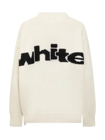 Off-white Off White Sweaters In White - Bl