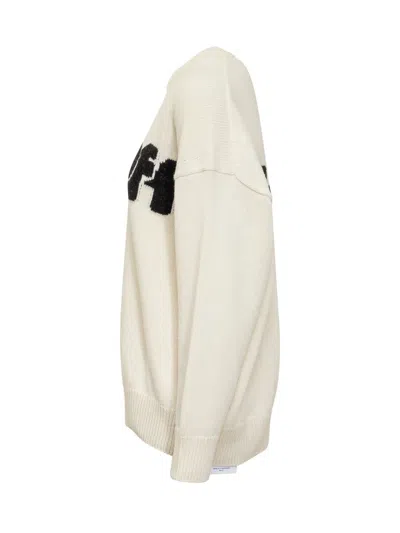 Off-white Off White Sweaters In White - Bl