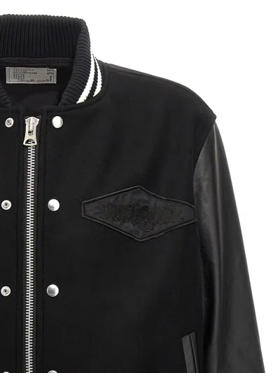 Shop Sacai ' Gonz' Bomber Jacket In Black