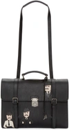 DOLCE & GABBANA Black Siracusa School Bag