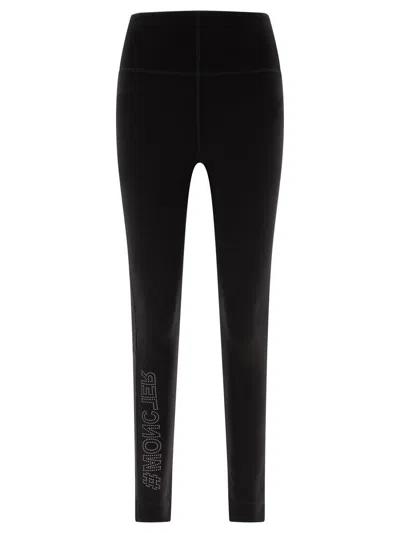Moncler Grenoble Twill Trousers In Black