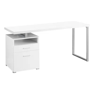 Monarch Computer Desk, Home Office, Laptop, Left, Right Set-up, Storage Drawers, 60l