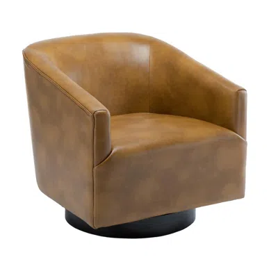 Comfort Pointe Gaven Wood Base Swivel Chair