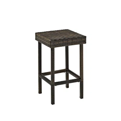 Crosley Furniture Palm Harbor 2pc Outdoor Wicker Counter Height Bar Stool Set Brown - 2 Stools