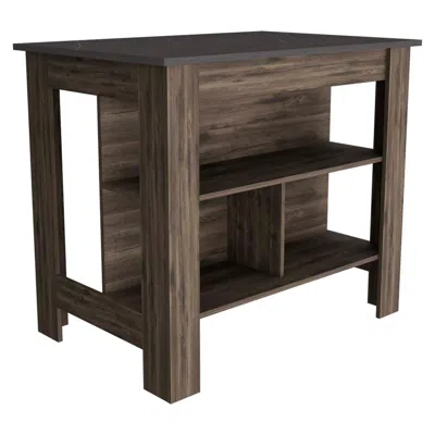 Depot E-shop Delos Kitchen Island Dark Brown - Onix
