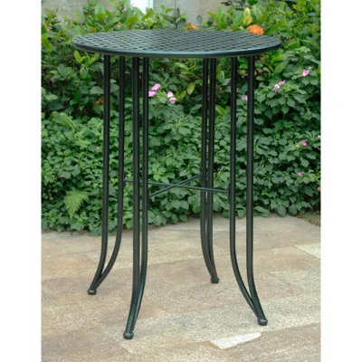 International Caravan Mandalay Iron Bar Height Round Table