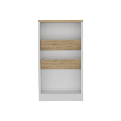 Depot E-shop Kenton Kitchen Island With 2 Bottle Organizer And Shelf