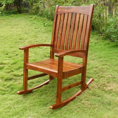 International Caravan Highland Acacia Americana Rocking Chair