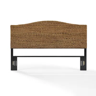 Crosley Furniture Serena 82.5" Banana Leaf King Rattan Headboard