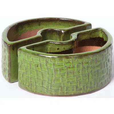 Alfresco Home Cobblestone Umbrella Planter - Island Green